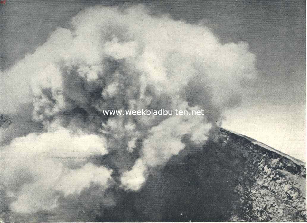 Een beklimming van de Popocatepetl. De kraterrand van den Popocatepetl, tijdens een uitbarsting