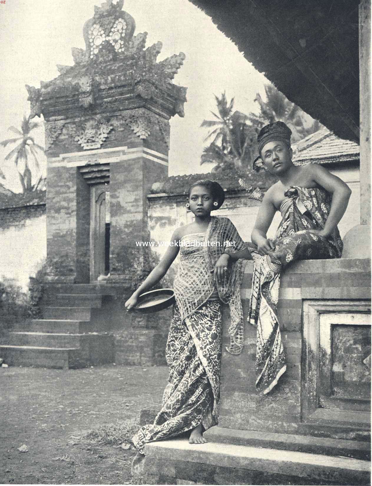 Bali. Man en vrouw van hooge kaste