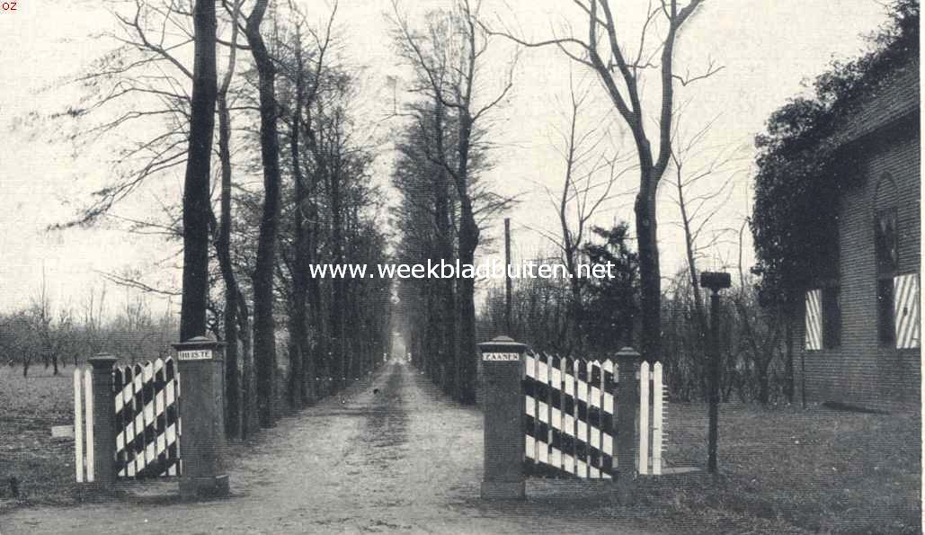 Huis Te Zaanen onder Schoten. Het Huis Te Zaanen. De oprijlaan