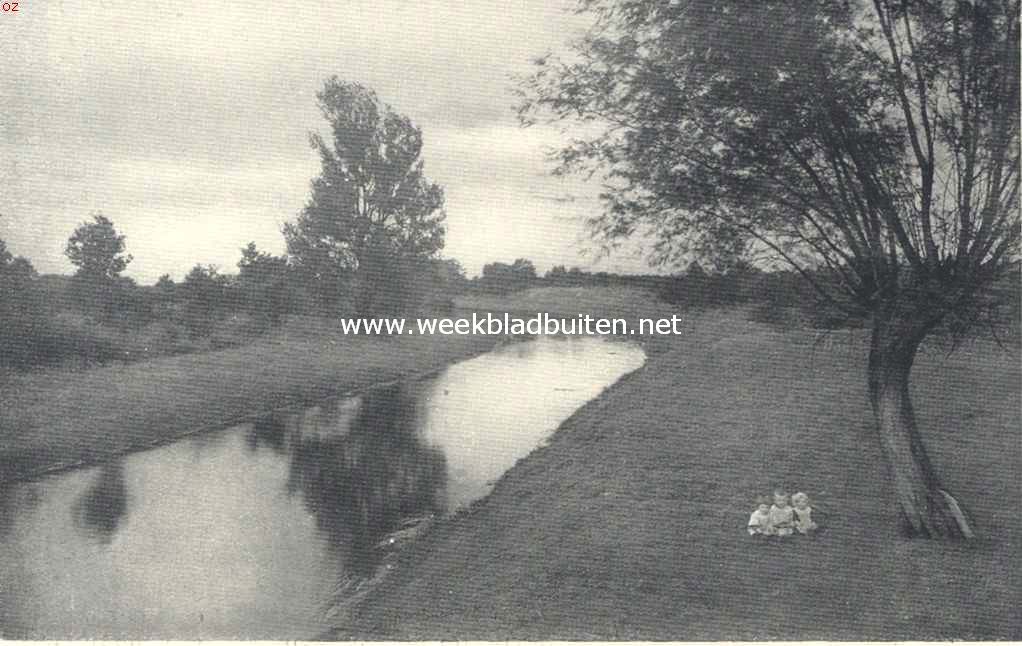 Langs de Overijselsche Vecht. De Vecht bij Laarbrug nabij Ommen