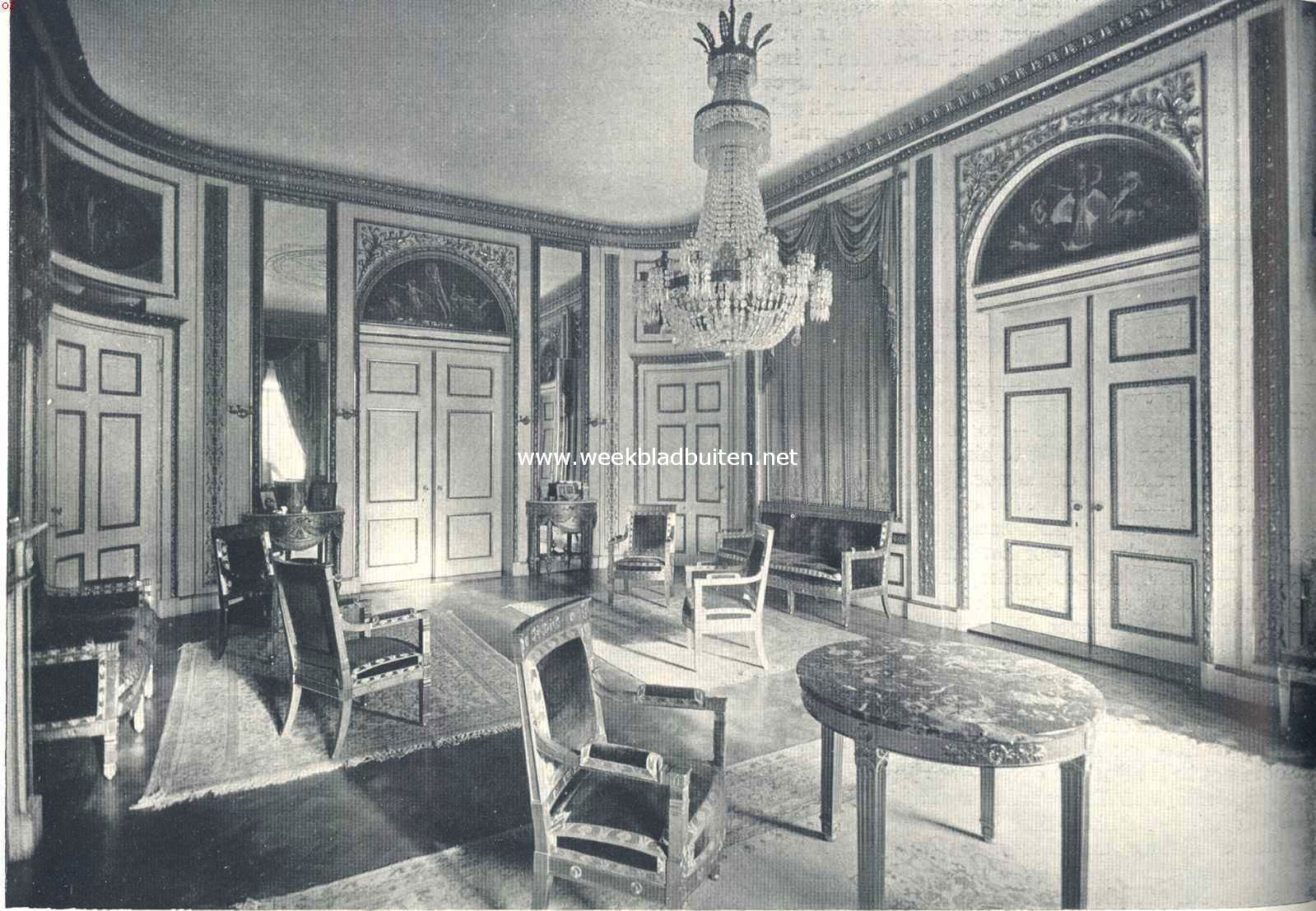 'n Haarlemsche patrici�rswoning. De gouden zaal in de ambtswoning van den Commissaris der Koningin  in Noord-Holland