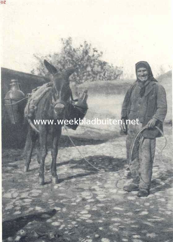 Onwetenschappelijke reisindrukken. De knecht van Zio Pietro van Buonamorone, die water haalt aan de Grieksche fontein