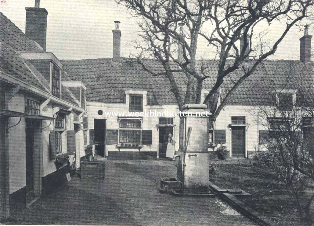 Haarlemsche hofjes. Het Gasthuishofje in de Barrevoetsstraat