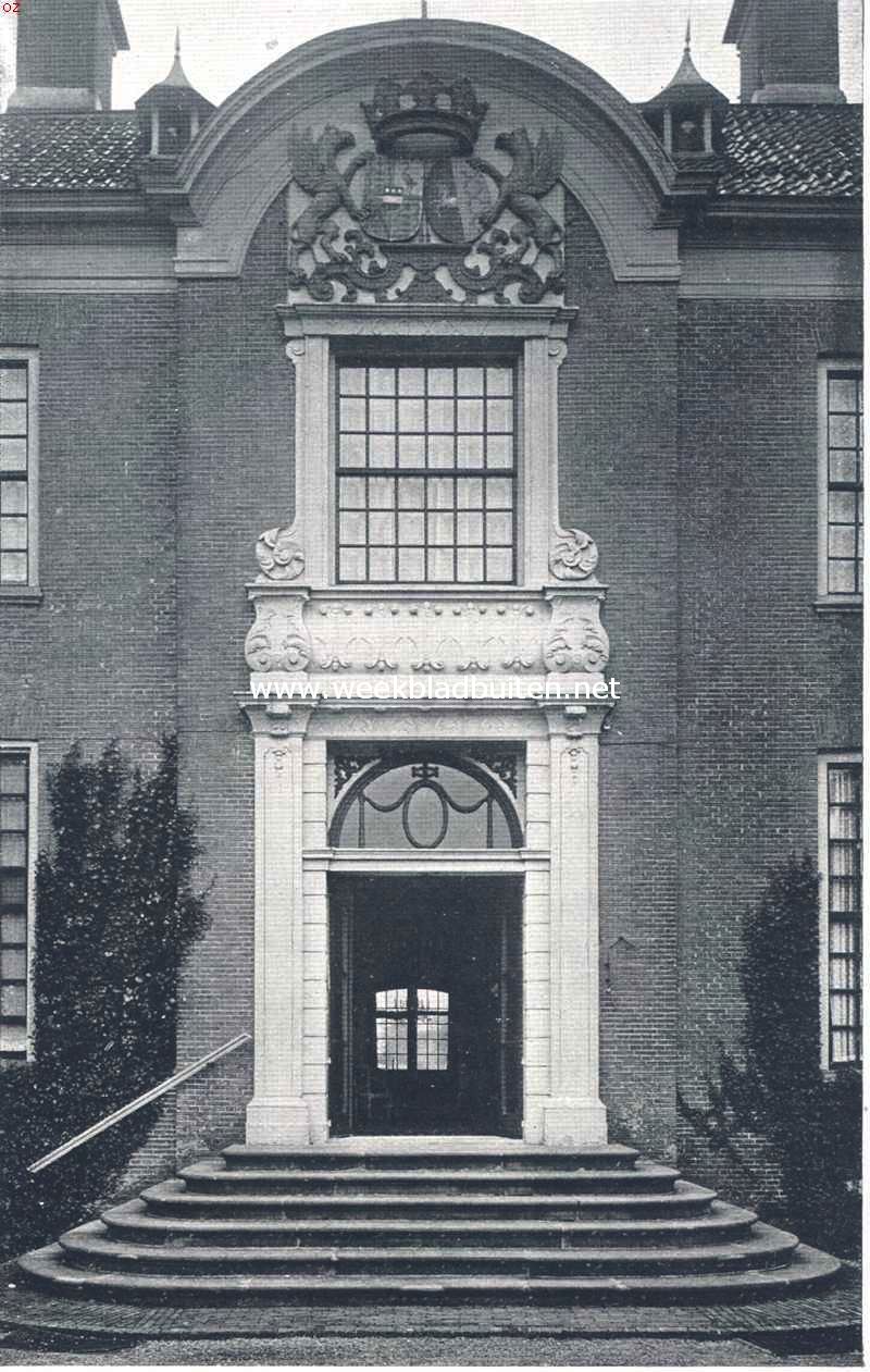 Het huis Zwaluwenburg bij Elburg. De ingang