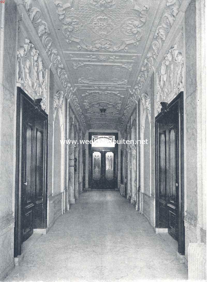 Amsterdamsche grachtpaleizen. De gang in het huis Heerengracht 520