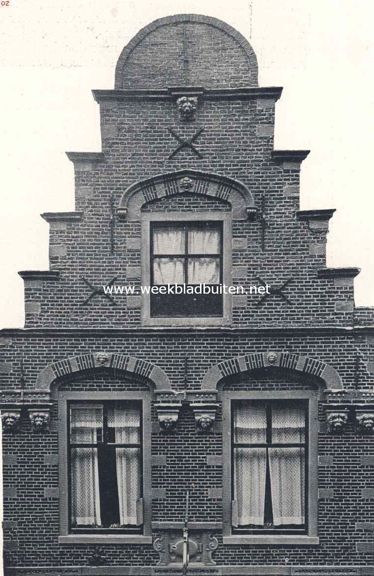 Bovendeel van een gevel aan de Zijlstraat te Haarlem