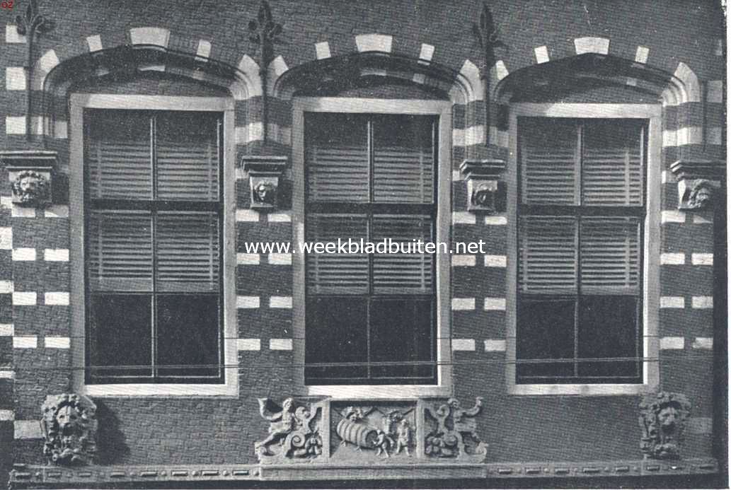 Gevelfragment van een huis aan de Jansstraat te Haarlem