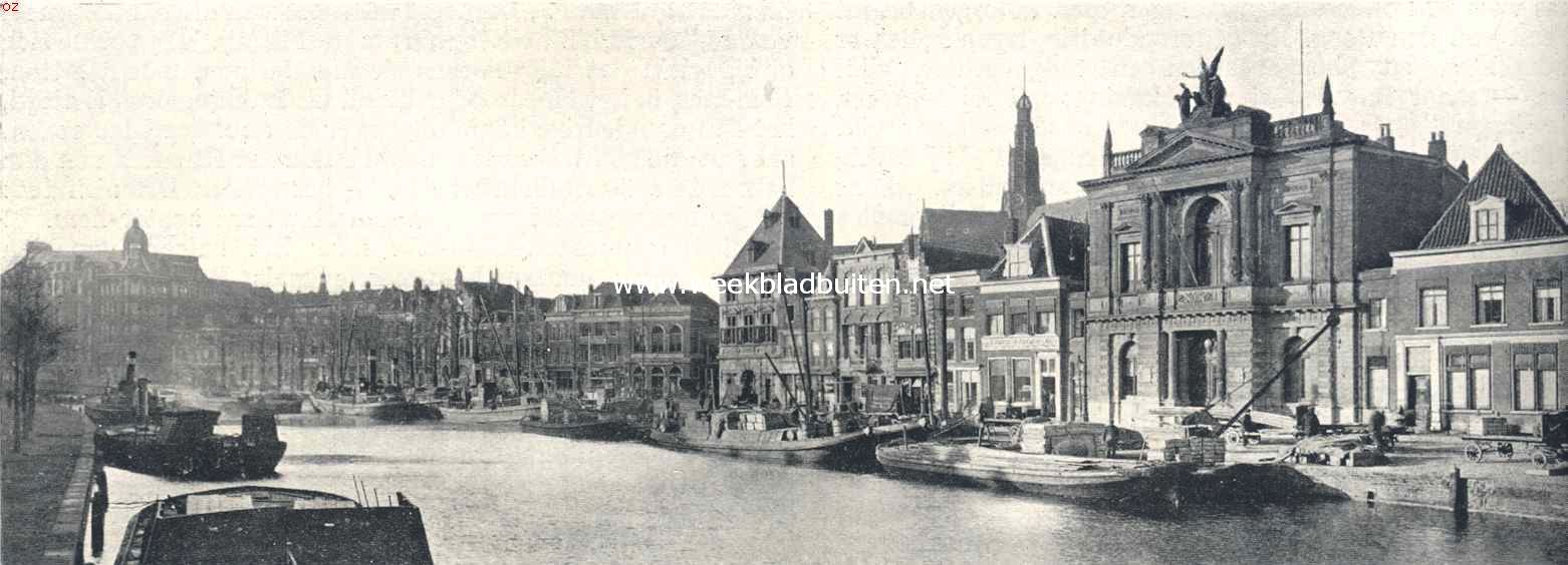 Het Spaarne tusschen Kaasmarkt en Bakenessergracht