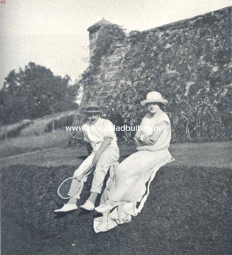 Een begroeide duinrand De bekende Engelsche (niet Amerikaansche) auteur, schrijver van ons feuilleton 