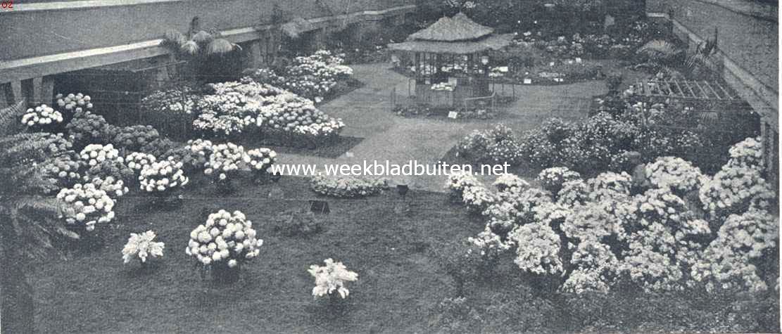 Overzicht van de bloemen-tentoonstelling in het Paleis voor Volksvlijt te Amsterdam