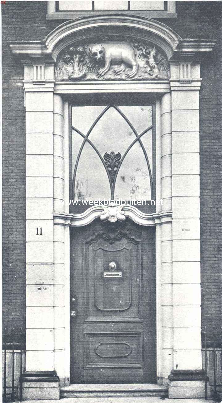 Deur van een huis aan het Spaarne te Haarlem