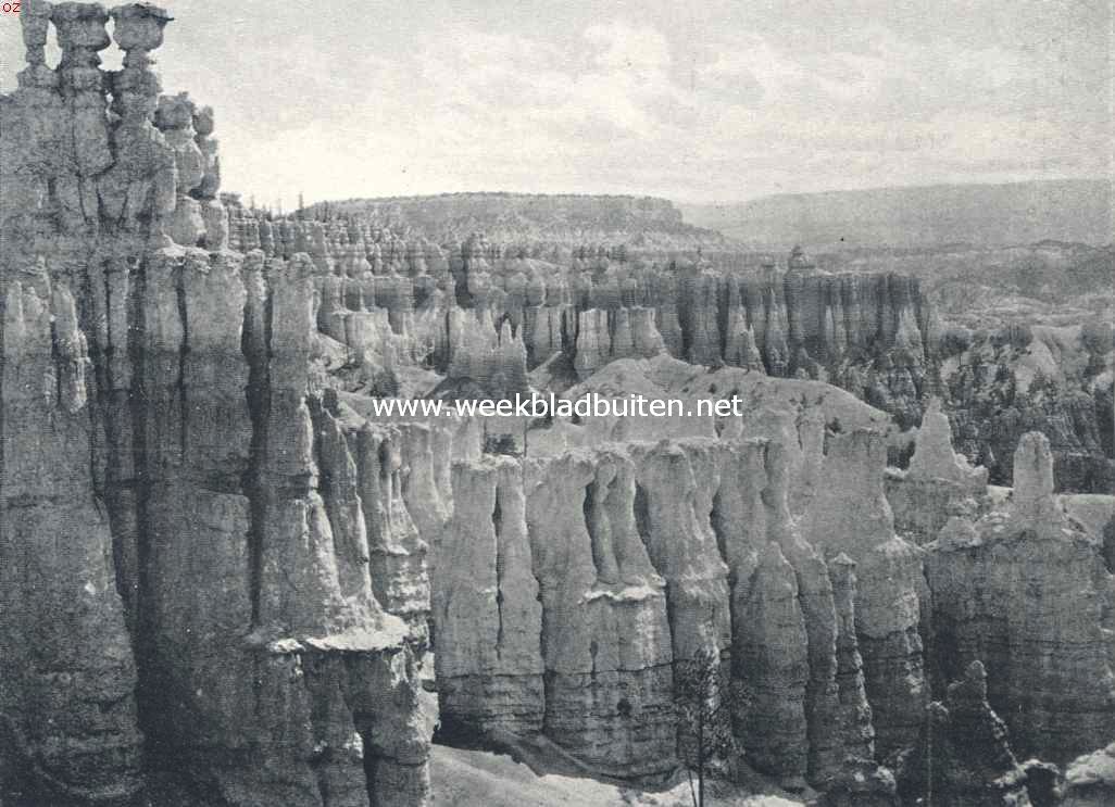 De staat Utah. De Z.g.n. Tempel van Ostris in de Bryce Canyon