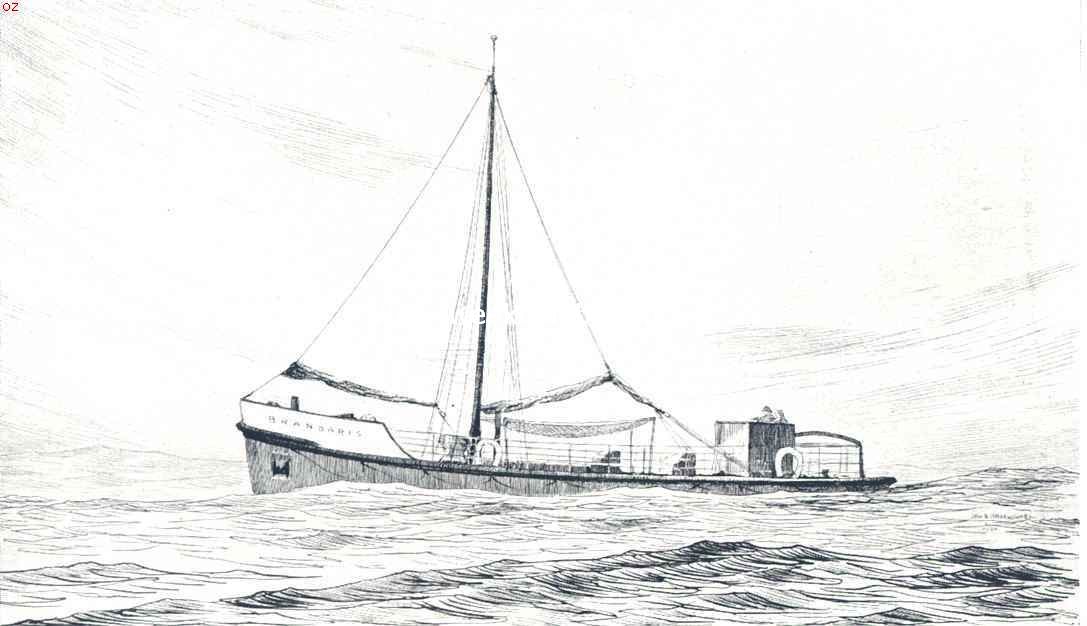 Twee honderjarigen in slachtmaand. De Brandaris op een oefentocht. Naar de teekening van Jan B. Hazewinkel