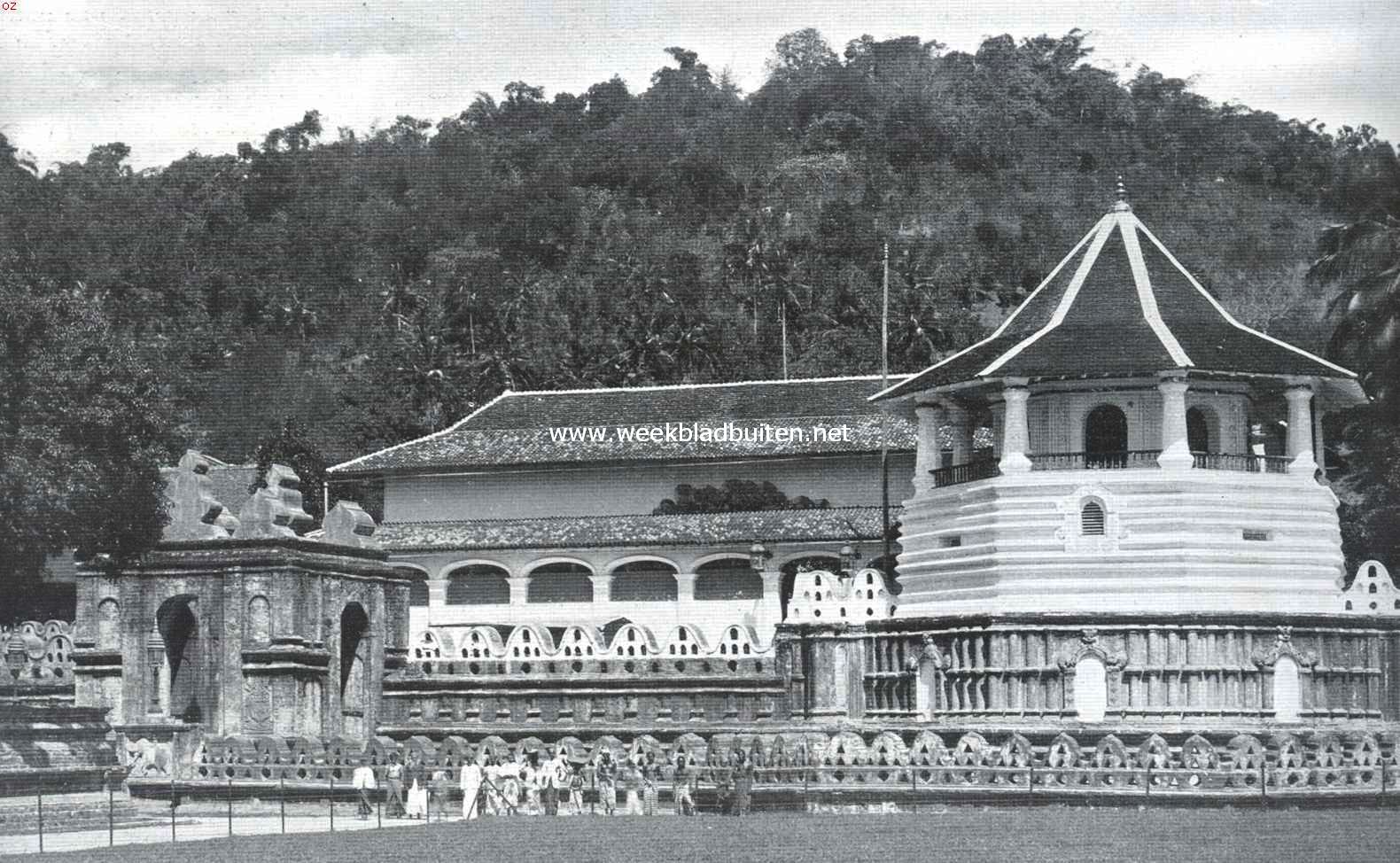 In eene voormalige Hollandsche kolonie. Tempel van den heiligen Buddha-Tand in Kandy