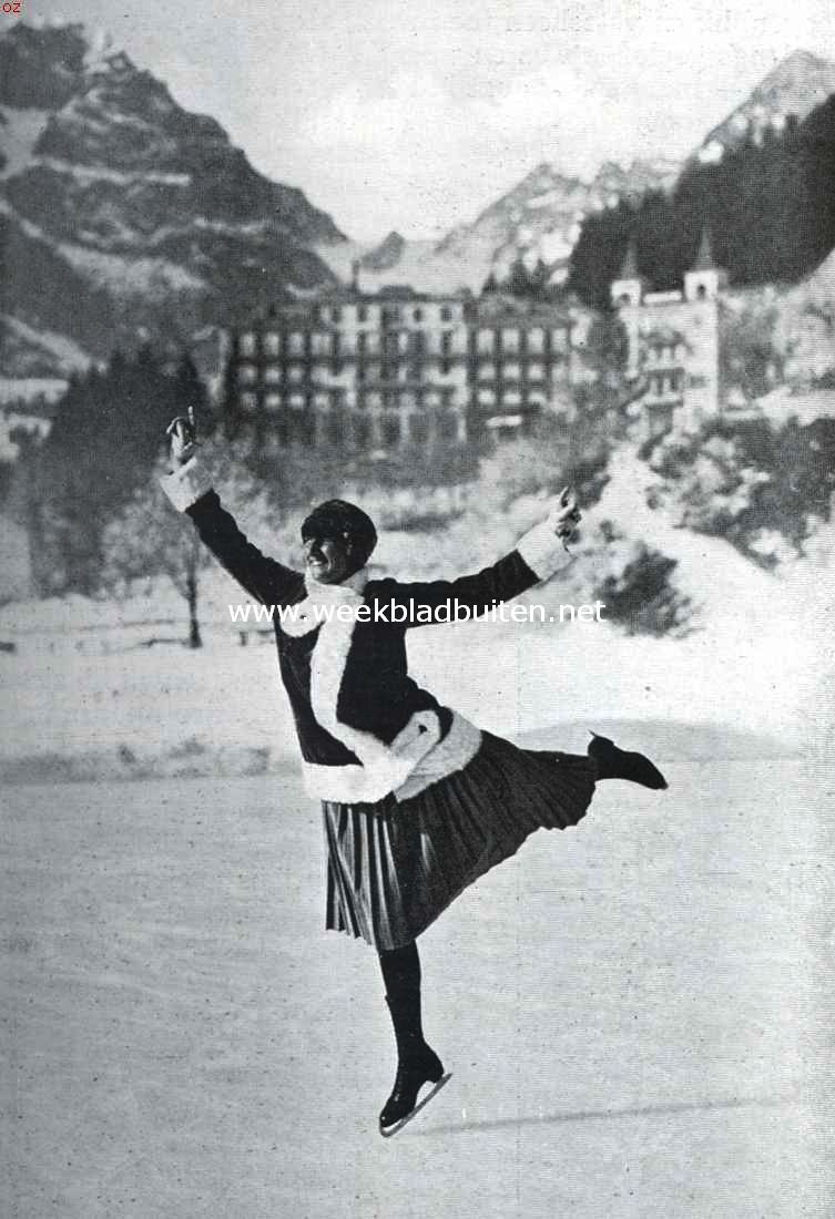 Wintersport in hooge regionen. Kunstschaatsrijden