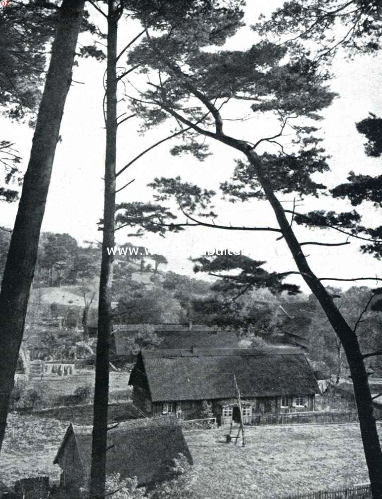 Die W�ste am Meer. Gezicht op het dorpje Skrusdihn (Kurische Nehrung)