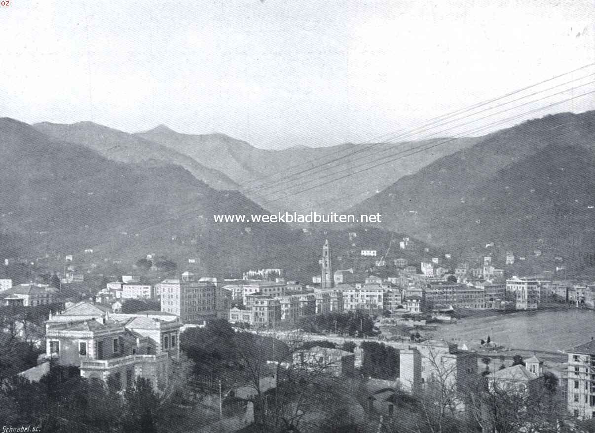 Notities van de Italiaansche Riviera. Gezicht op Rapallo