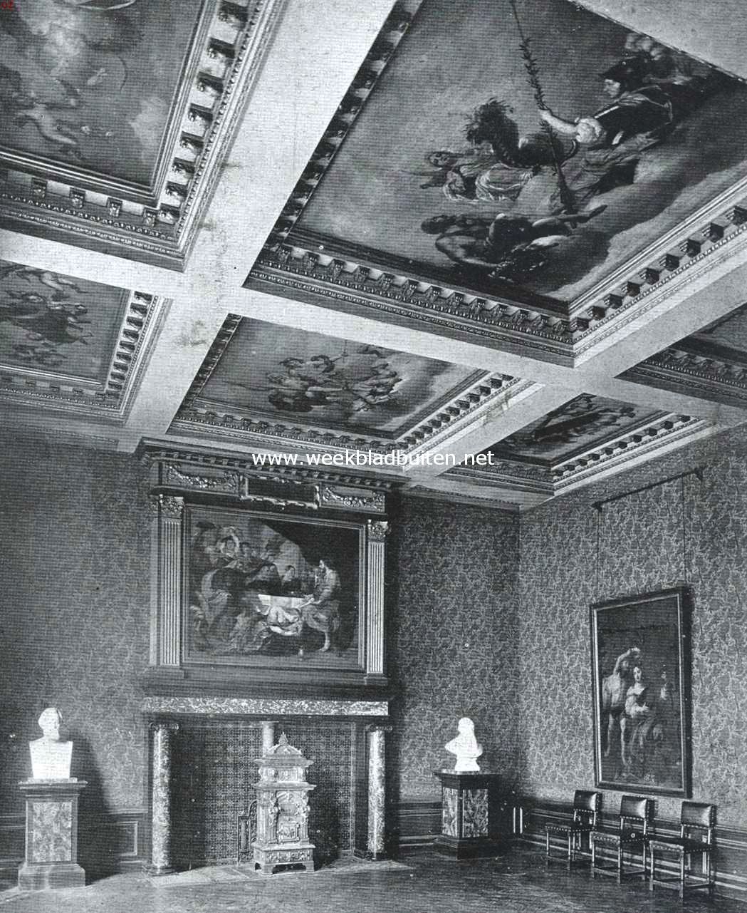 Hoek van de receptiezaal in het Trippenhuis