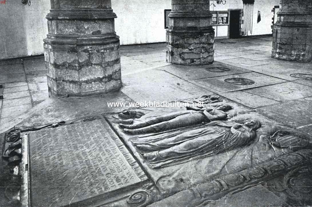 Grafzerk van Justinus van Nassau en zijne gemalin in de Hooglandsche Kerk te Leiden