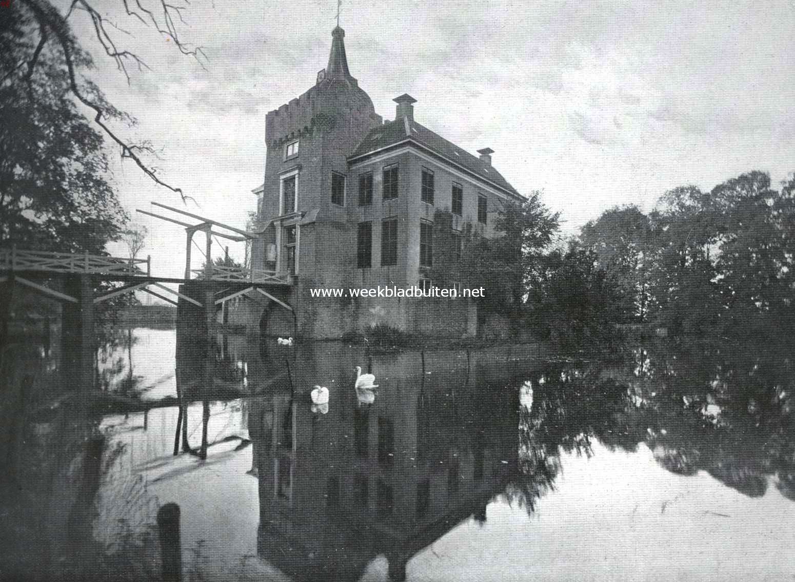 Het kasteel Heukelom. Van ter zijde gezien