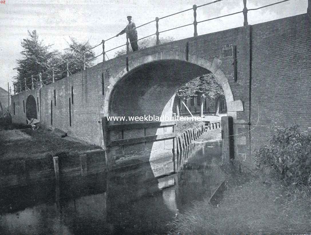 Het oude stadje Sloten. De Woudsender- of Sneekerpoort