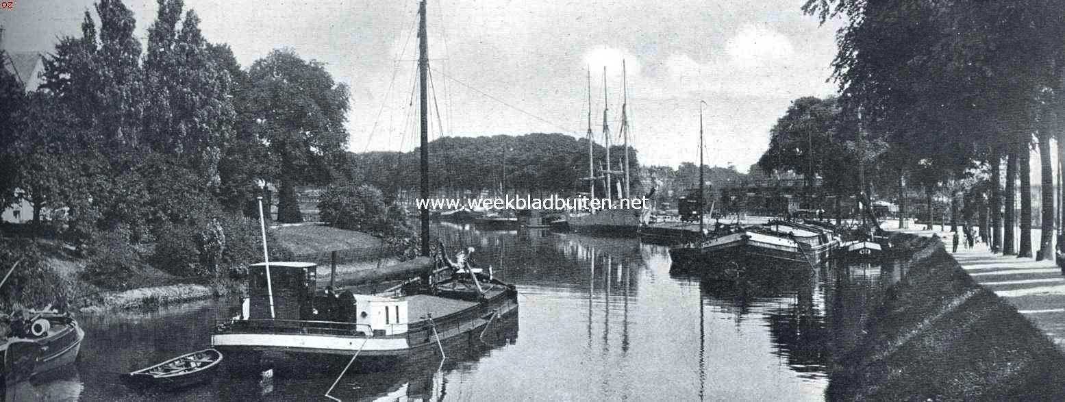 Groningen. Verbindingskanaal bij het station