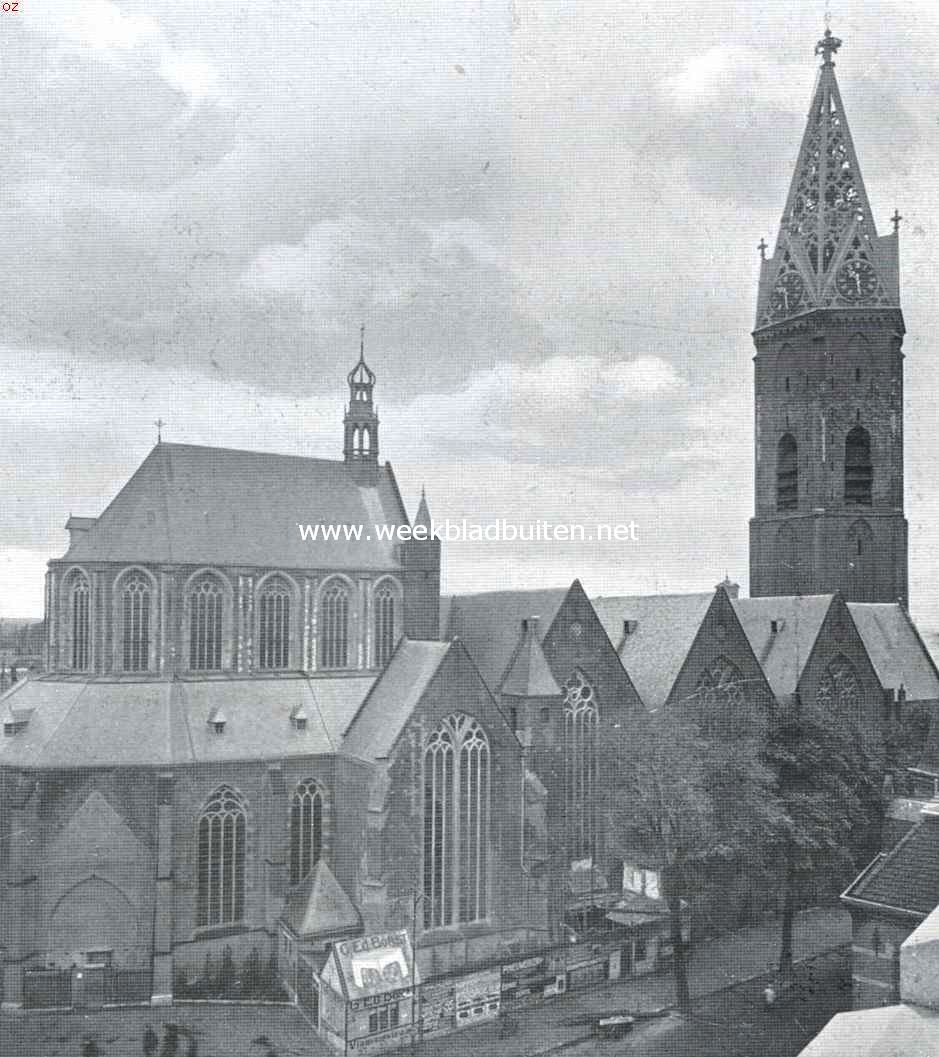 In de Groote of St. Jacobskerk te 's-Gravenhage, uit het noordoosten gezien