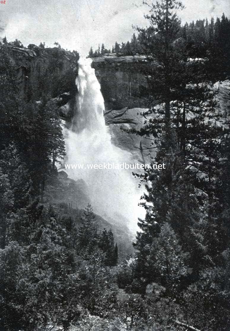 De Nevada-Watervallen in de Yosemite Vallei (Californi)