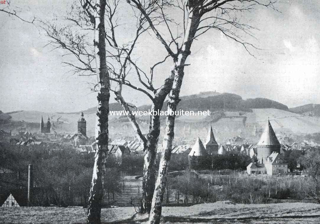 Gezicht op Goslar en den Steinberg