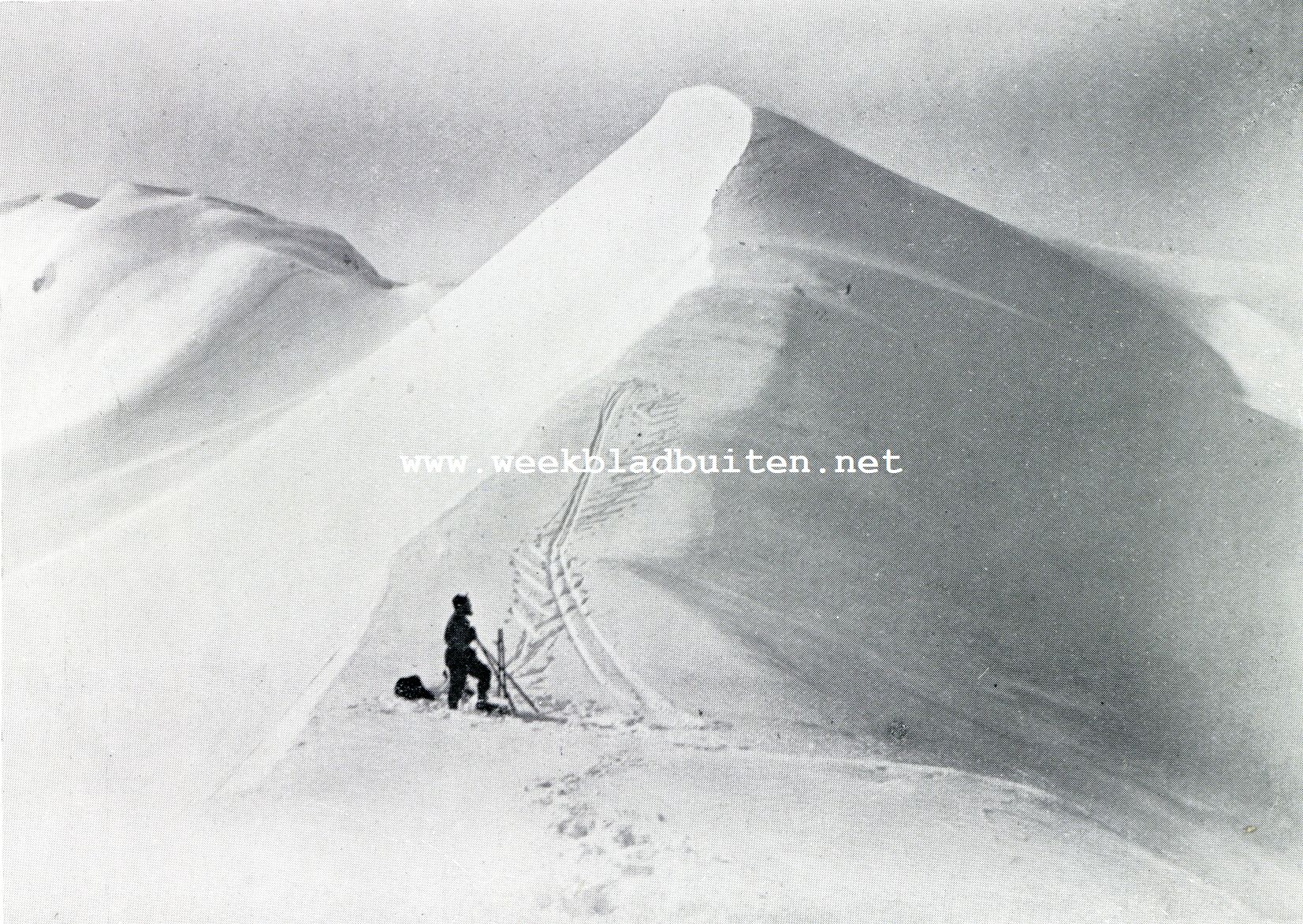 Winter en wintersport in de Beiersche Alpen. Op den Seehorn in het Steinerne Meer