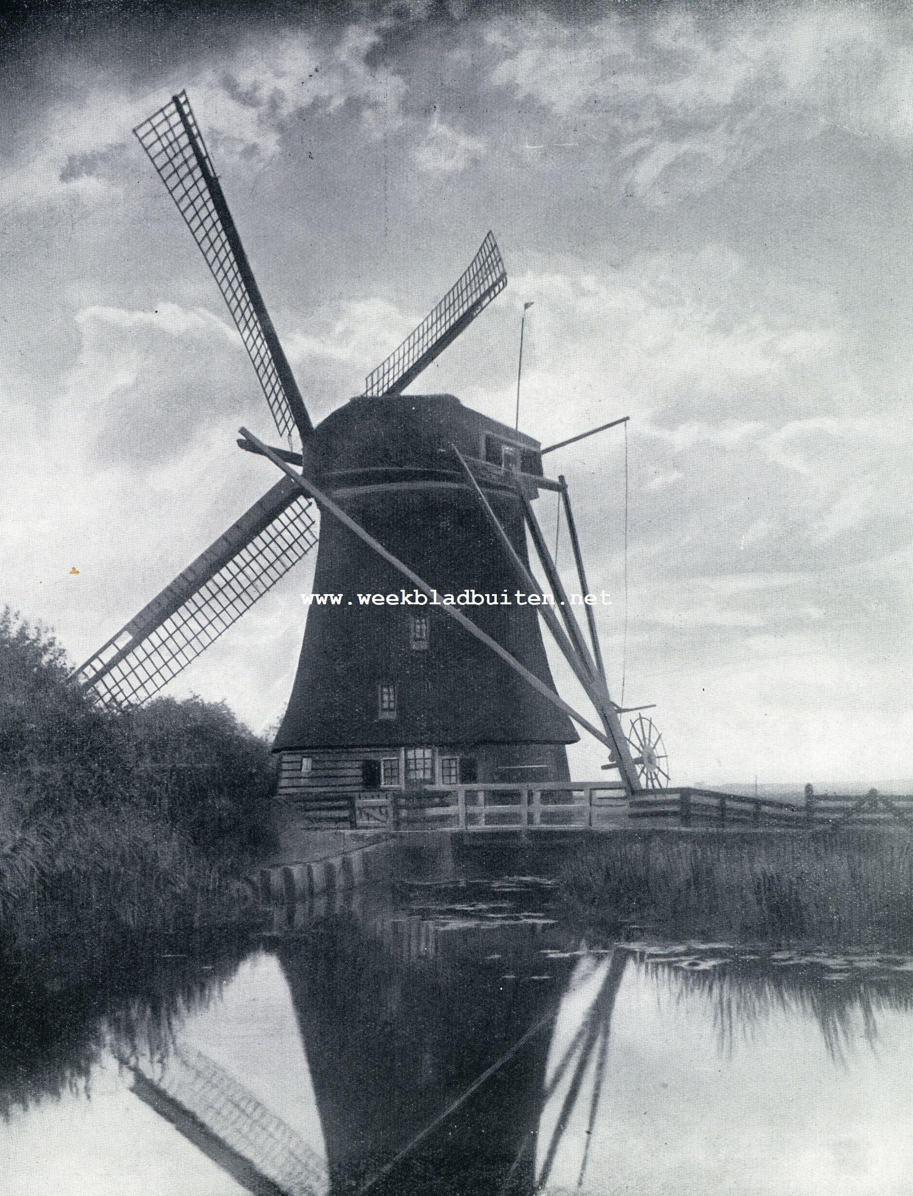 Hollandsche molen met Hollandsche luchten (molen aan het Gein)