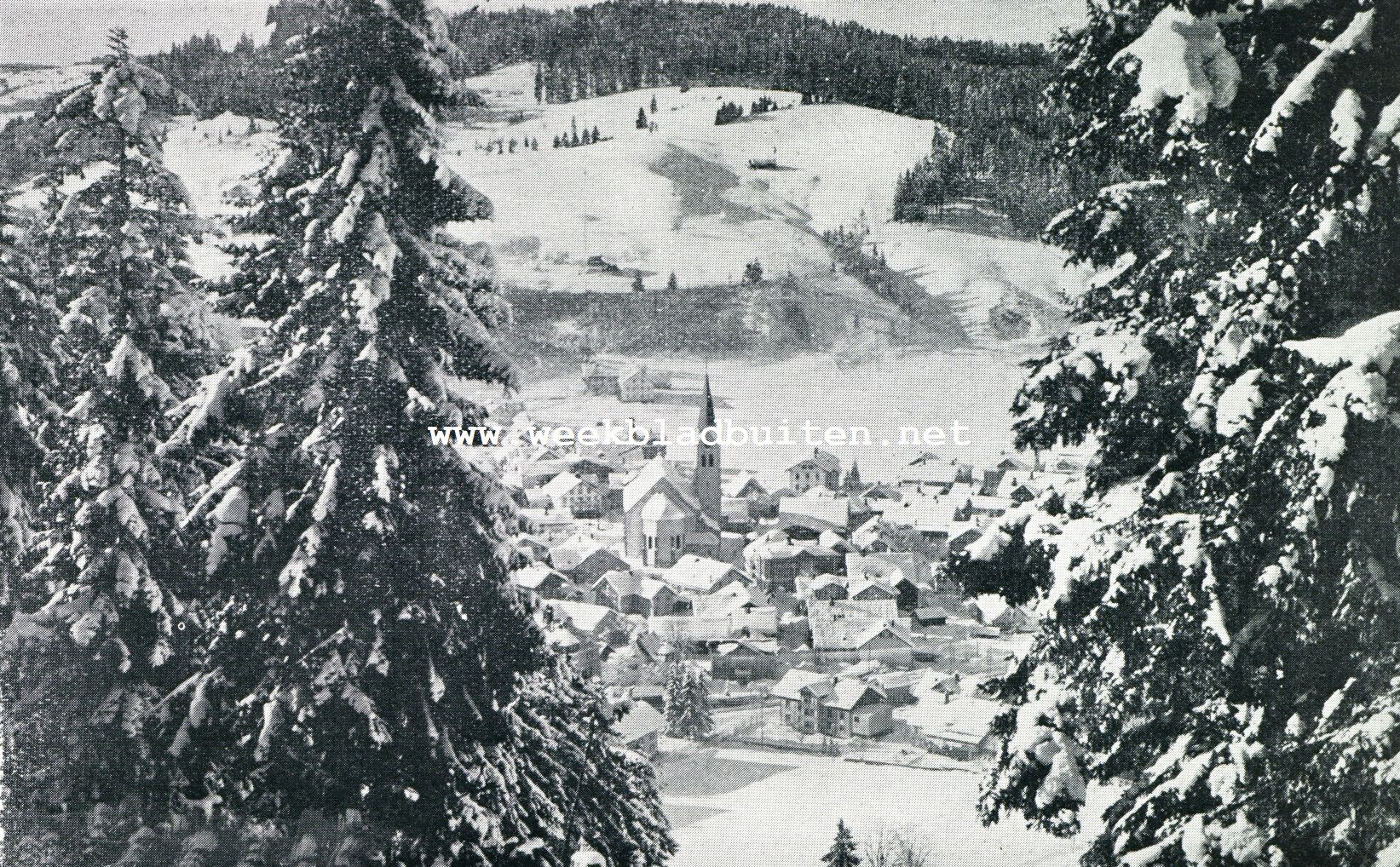WINTERSPORT IN DUITSCHLAND. OBENSTAUFEN IN BEIEREN