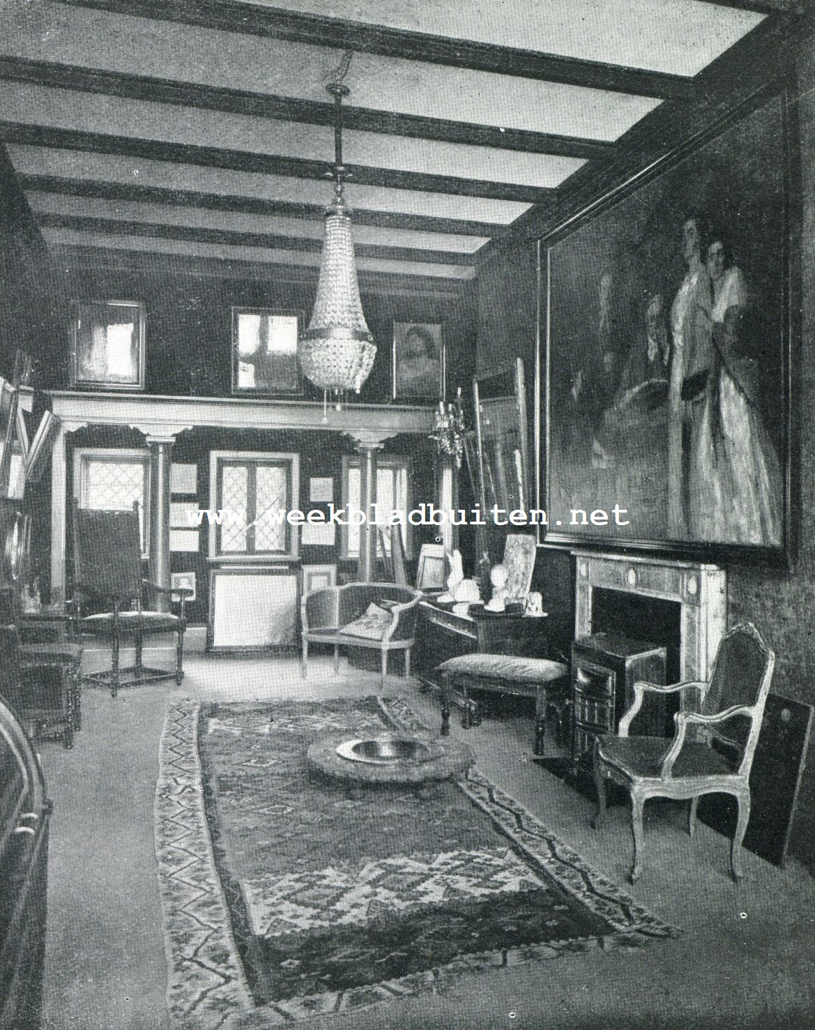 In het atelier van Thrse Schwartze. De Roode Kamer