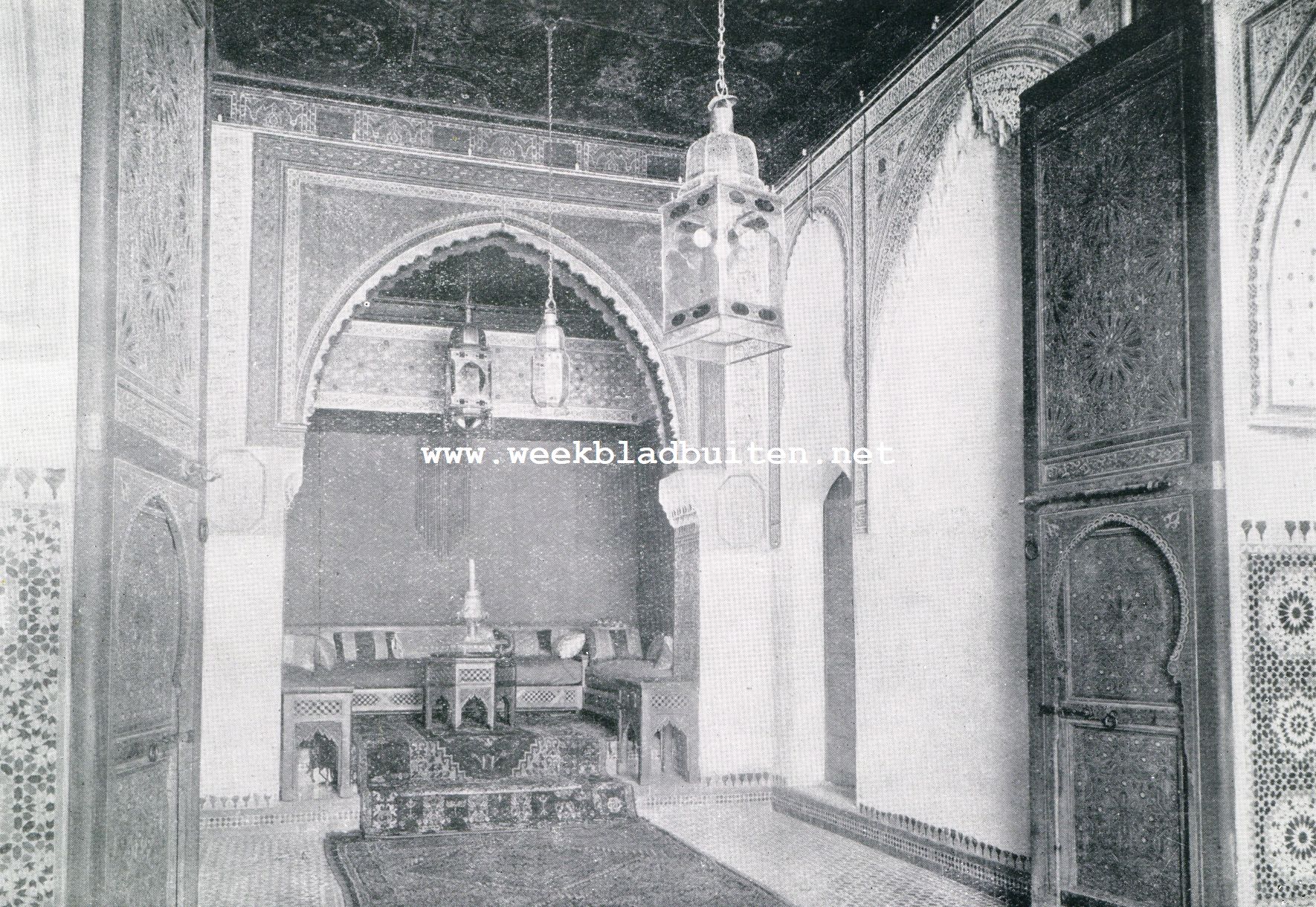 Marokko. In het Paleis Dar Jamai te Fs