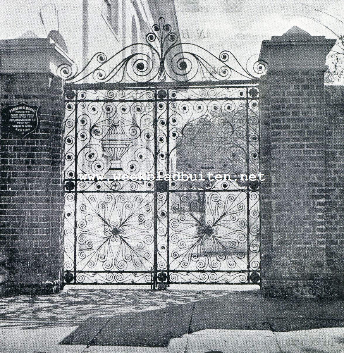 Charleston. Smeedijzer hek