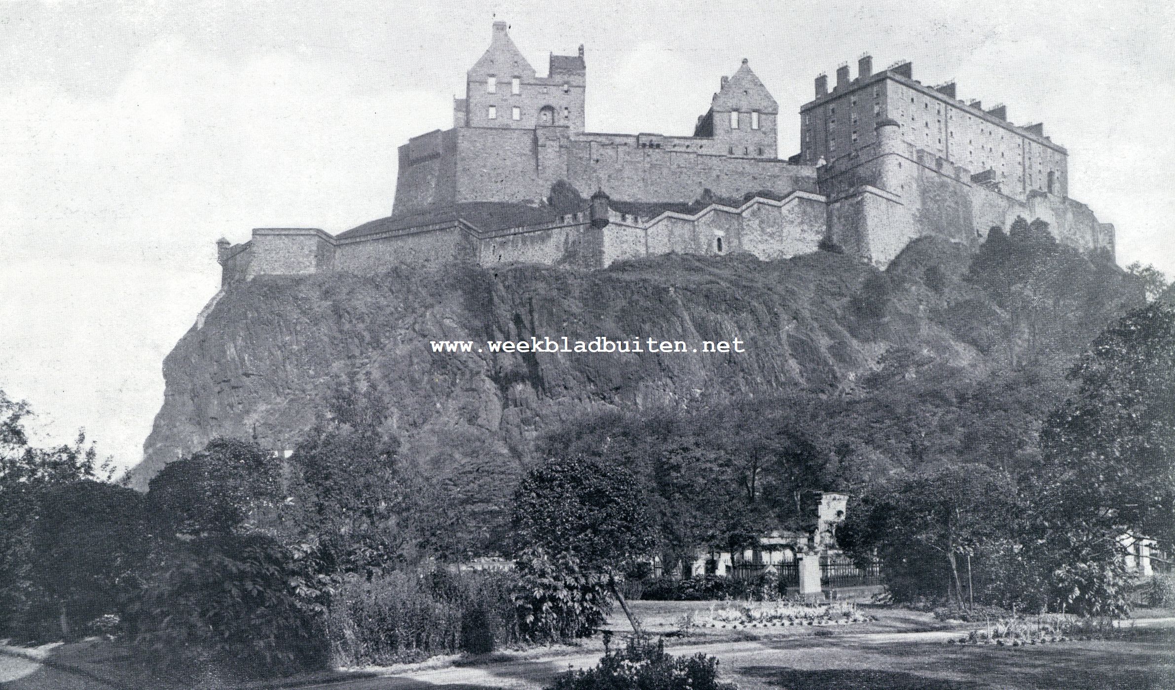 Edinburgh Castle. Edinburgh Castle, gezien van St. Cuthberts