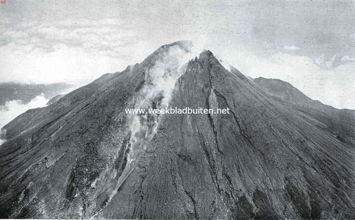 Javaansche vulkaantypen. De Merapi-top, dubbele prop met glijbanen