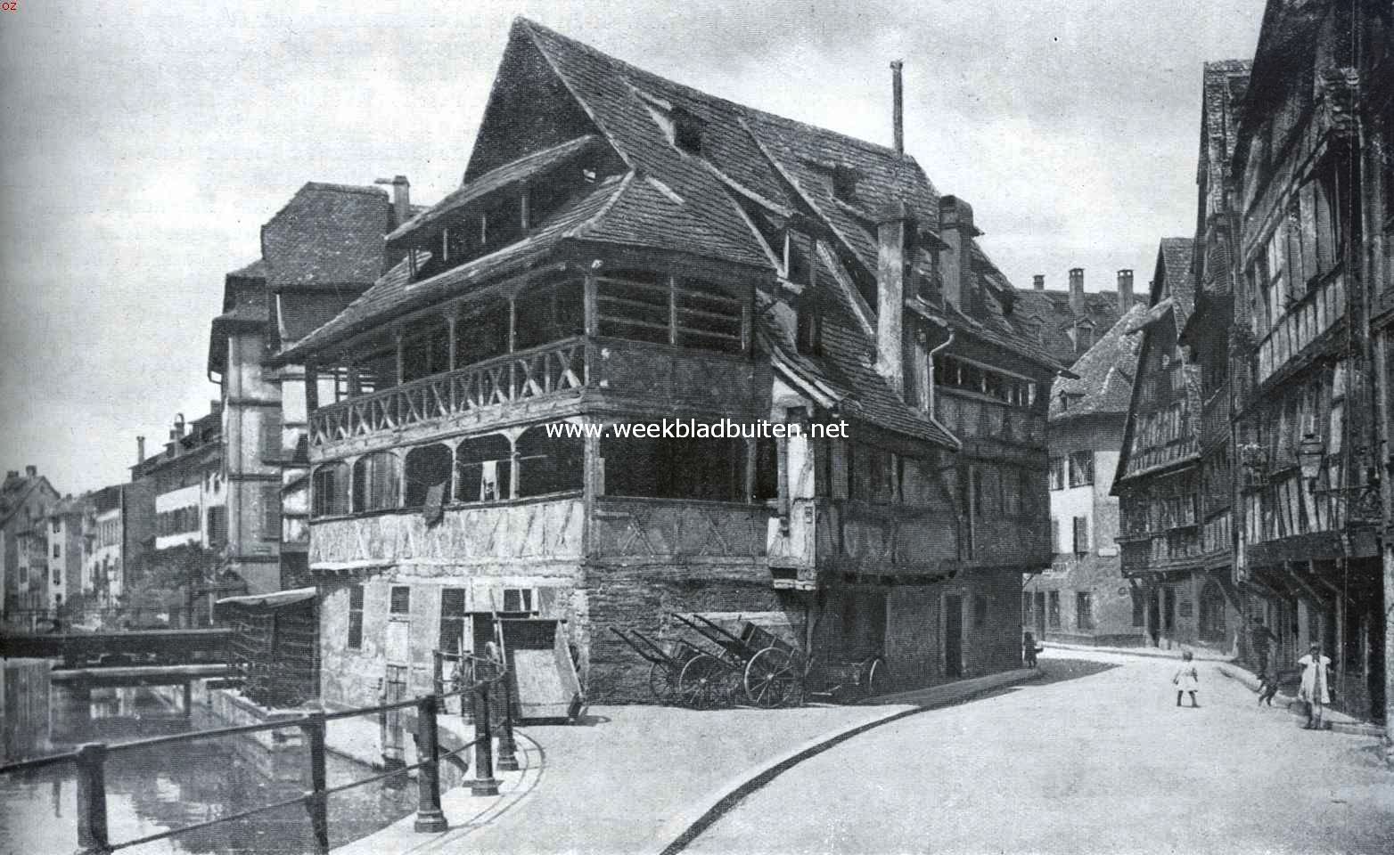 Het oude Straatsburg en zijn kathedraal. De oude looierswijk te Straatsburg