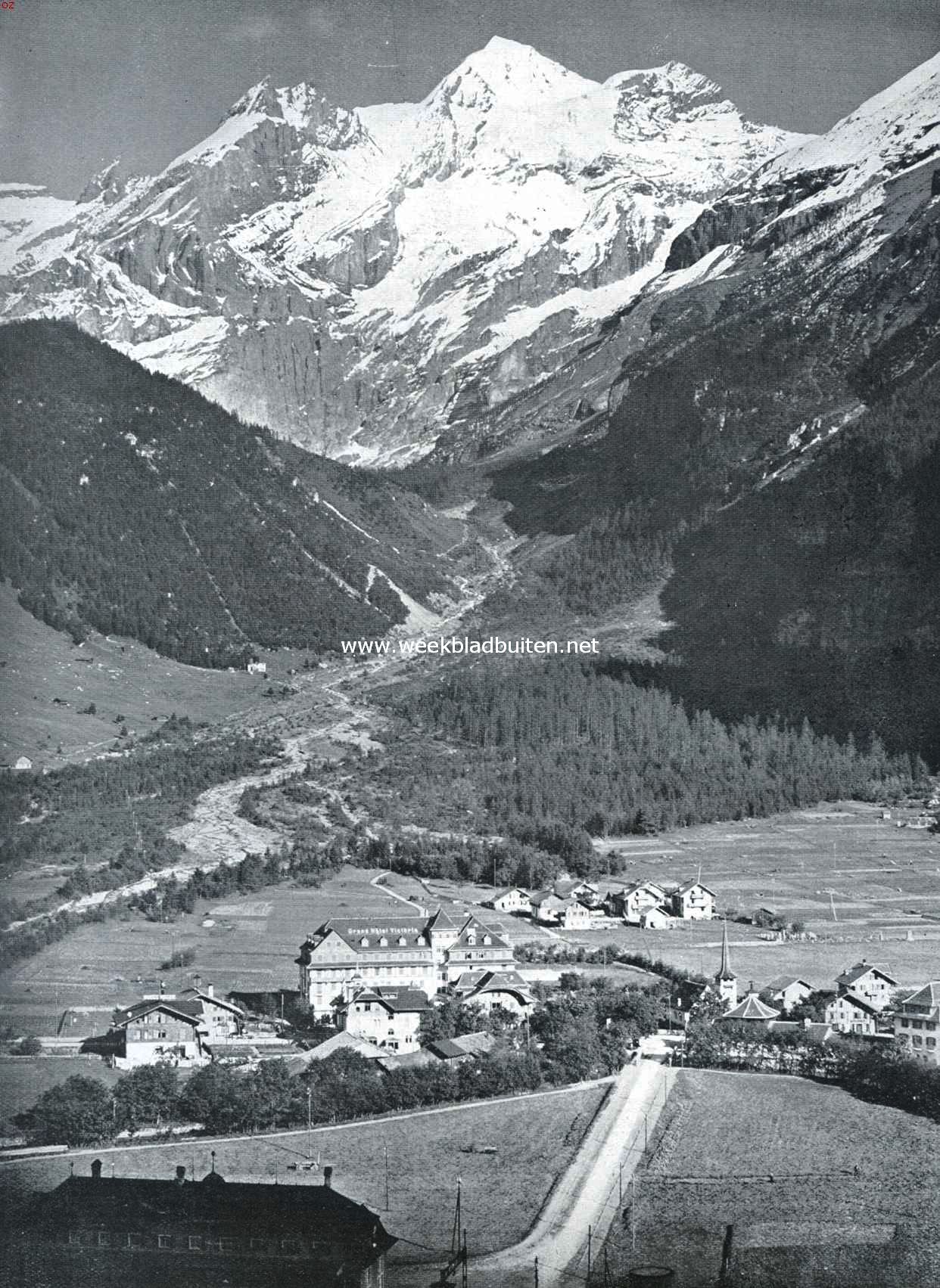 Kandersteg in het Berner Oberland met de Blmlisalphorngroep