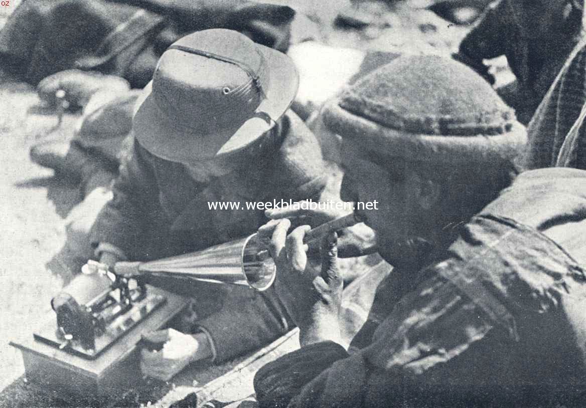 Een op de fluit geblazen melodie wordt op een gramofoonplaat opgenomen