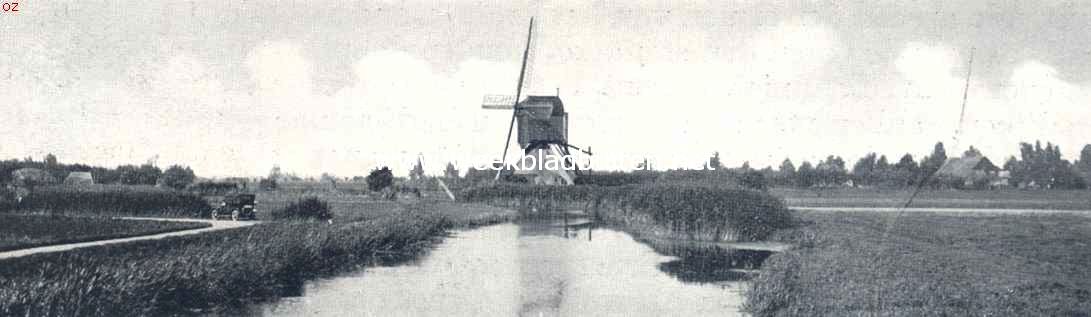 Molens. Wipmolen aan de Schelluinsche Vliet (Alblasserwaard)