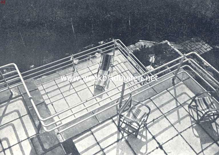 Dakterrassen op een dokterswoning bij Weenen (Architect Hans Elas)