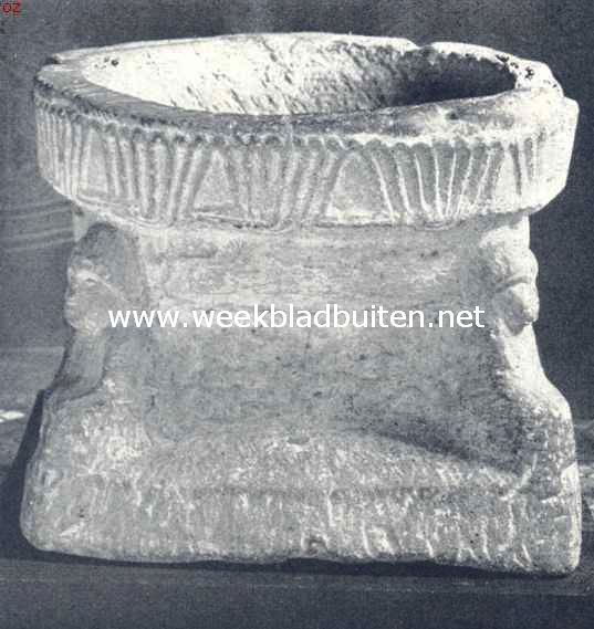Doopvont in de kerk te Almen, vermoedelijk uit de 11e eeuw