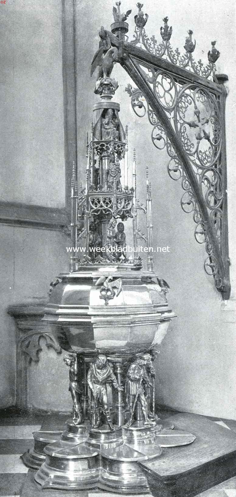 Koperen doopvont in de St. Janskerk te 's Hertogenbosch, gegoten 1491